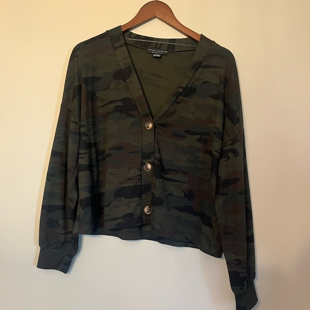 Sanctuary Camo Cardigan